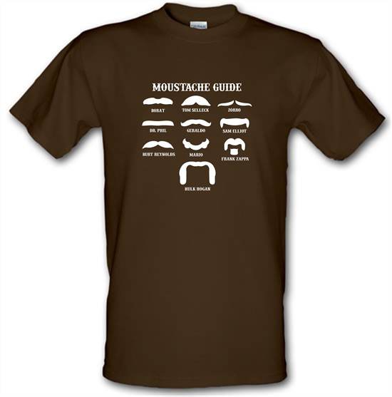 Moustache Guide t-shirts